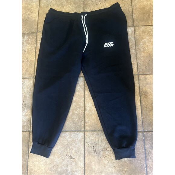 Attitude Is Free Black Sweatpants Joggers 2XL Menswear Grunge Athleisure Casual - Picture 1 of 5